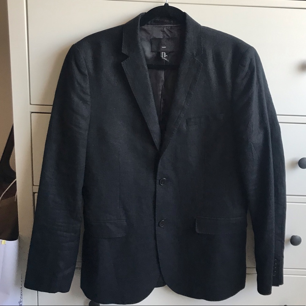 H&M Men’s Black Slim Fit Suit Jacket